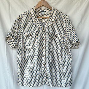 Duluth Trading Co Artisan Hemp Untucked Camp Shirt 2X